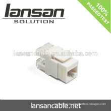 Cat5E / Cat6 / Cat6AUTP Keystone Jack para cable RJ45